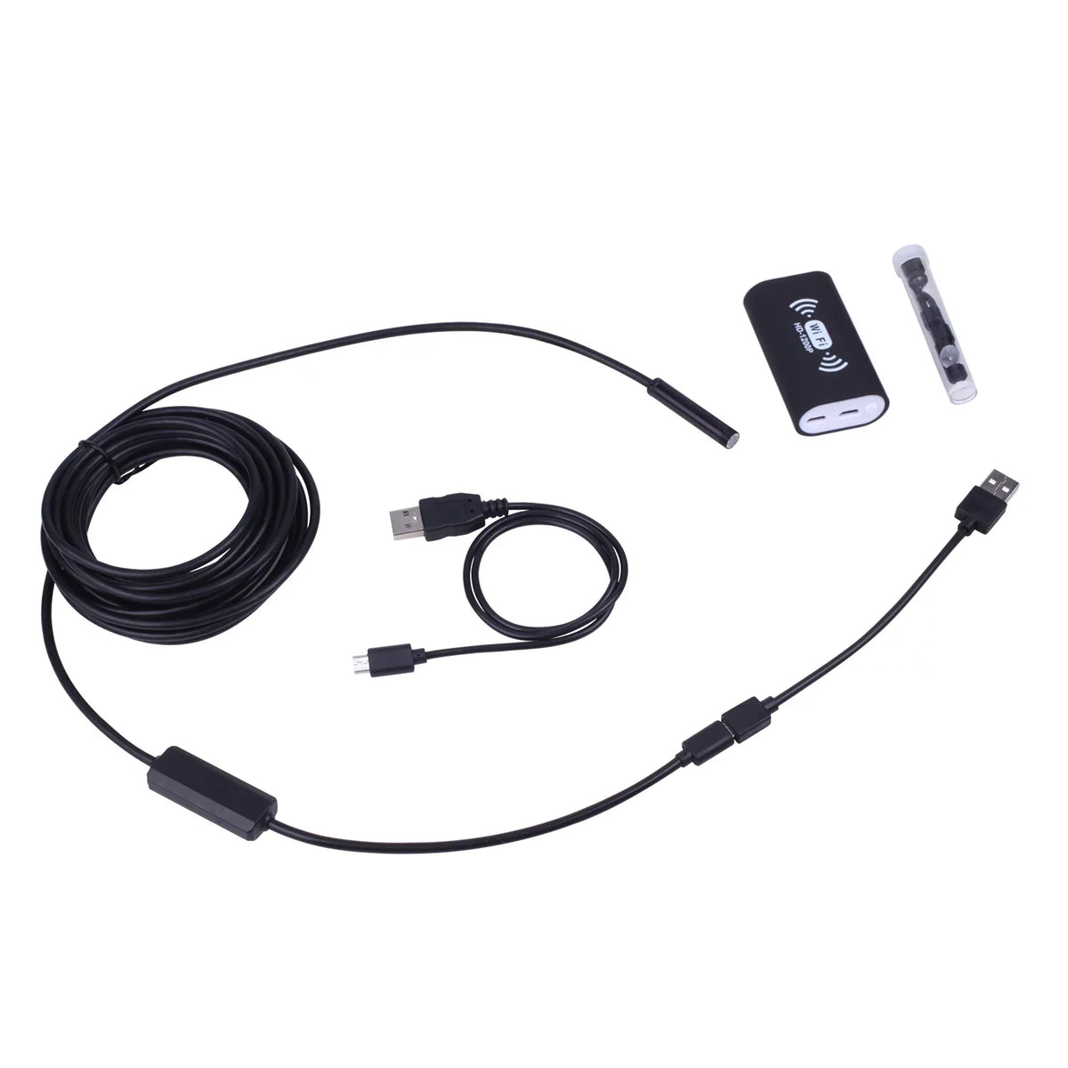 Nebublu 2.0MP Wireless Camera,  Waterproof WiFi Inspection Tool, Industrial Endoscope for iPhones, iPads, Android Devices and
