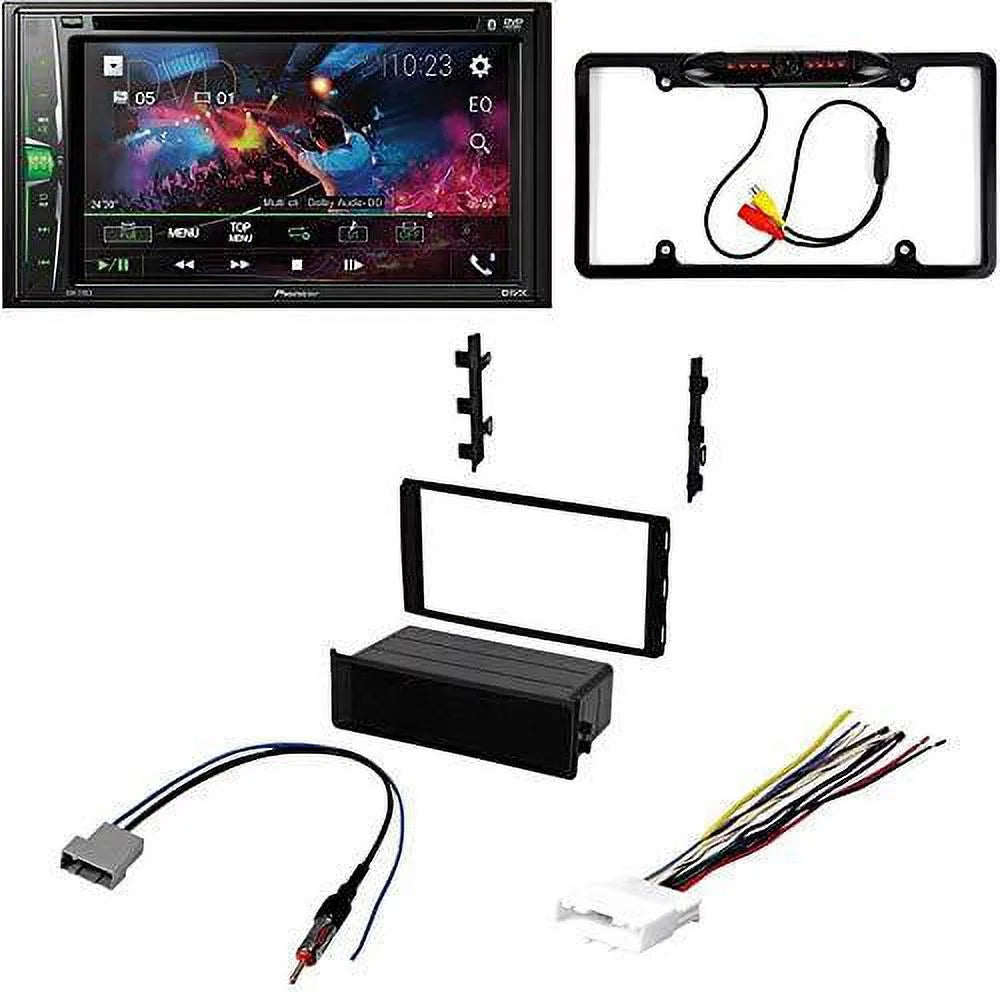 Bundle for 2015-2016 Nissan  / Pioneer -241EX Double  Car Stereo with Bluetooth/Backup Camera/Installation Kit/in-Dash / / 6.2" Touchscreen Digital Media Receiver