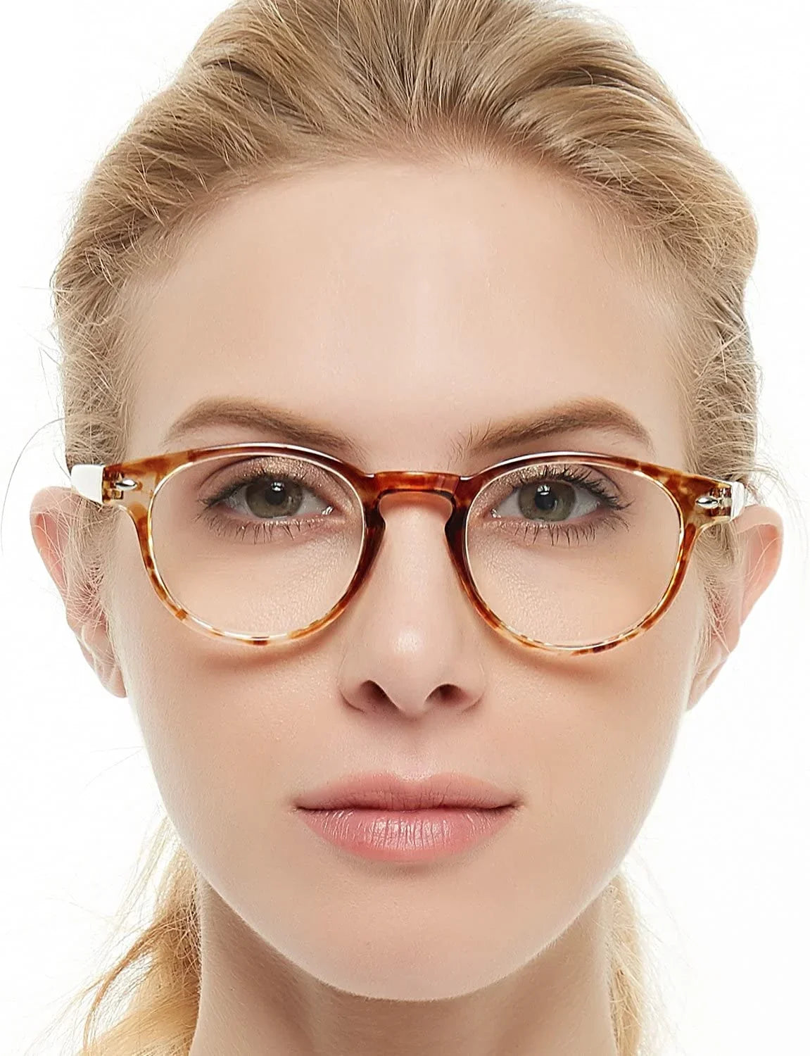 Lightweight Designer Acetate frame Stylish Reading Glasses For Women(Yellow,3.0)