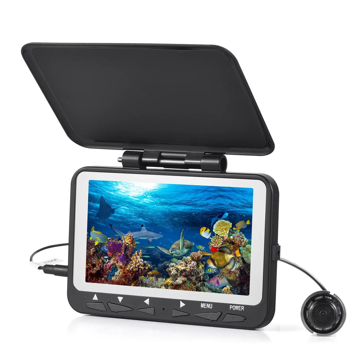 1200TVL Underwater Fishing Camera Fish Finder, 4.3''  , Night Vision, Ice Boat Fishing