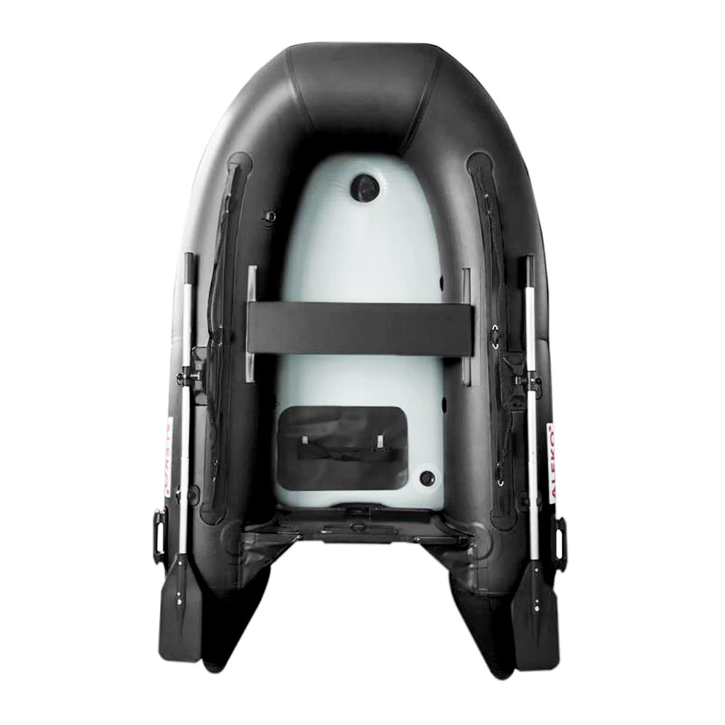 Inflatable Air Floor Fishing Boat - 8.4 Foot - Black