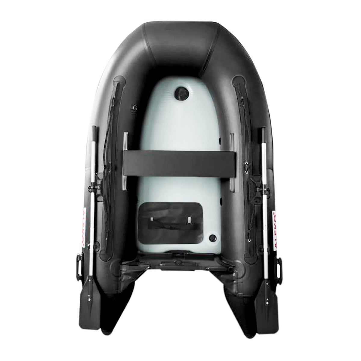 Inflatable Air Floor Fishing Boat - 8.4 Foot - Black