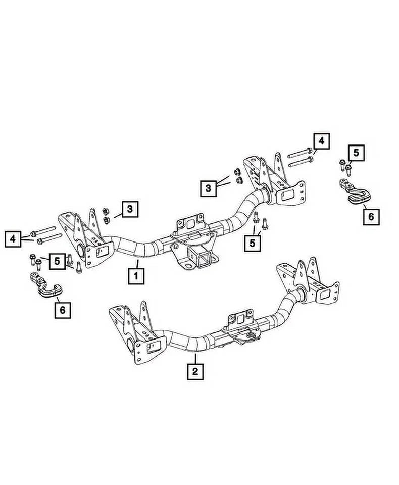 New Genuine Mopar Hitch Trailer 2020-2023  68334750AA