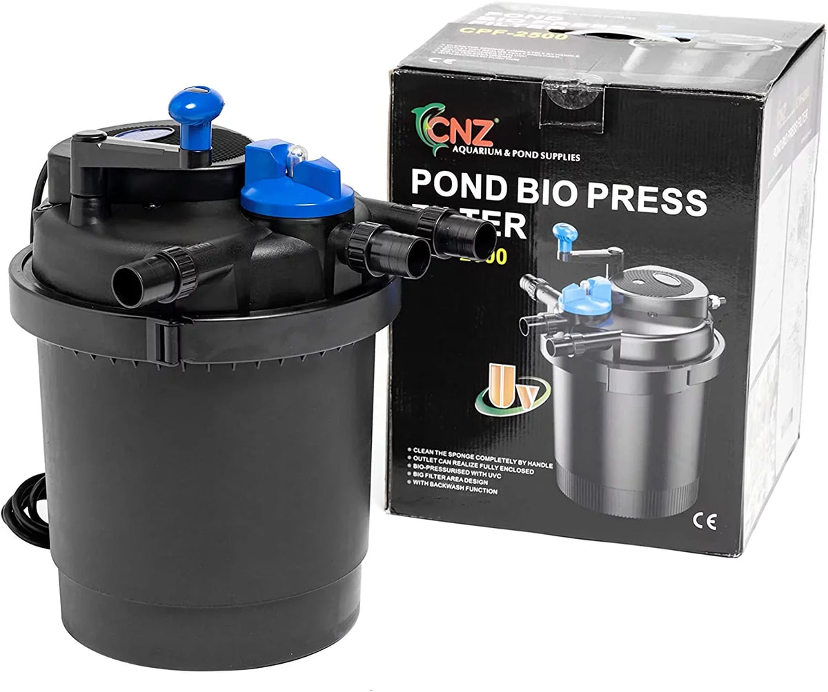 '-2500 Bio Pressure Pond Filter with 13w Clarifier, Up to 1600 gallons