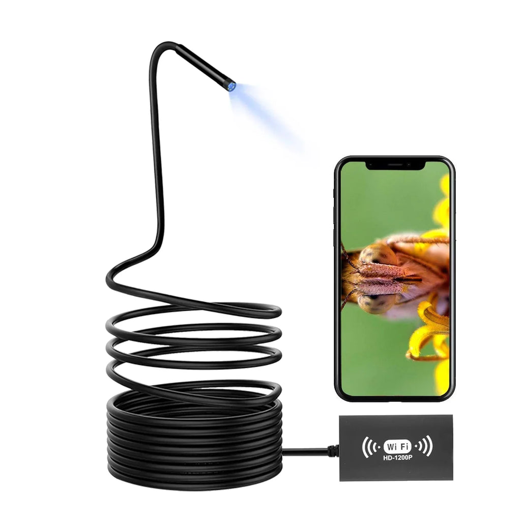 Nebublu 2.0MP Wireless Camera,  Waterproof WiFi Inspection Tool, Industrial Endoscope for iPhones, iPads, Android Devices and