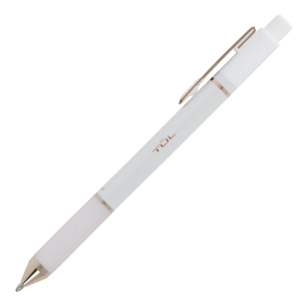 ®  Series Retractable Ballpoint Pens, Medium Point, 1.0 mm, Pearl White Barrel, Black Ink, Pack Of 12 Pens