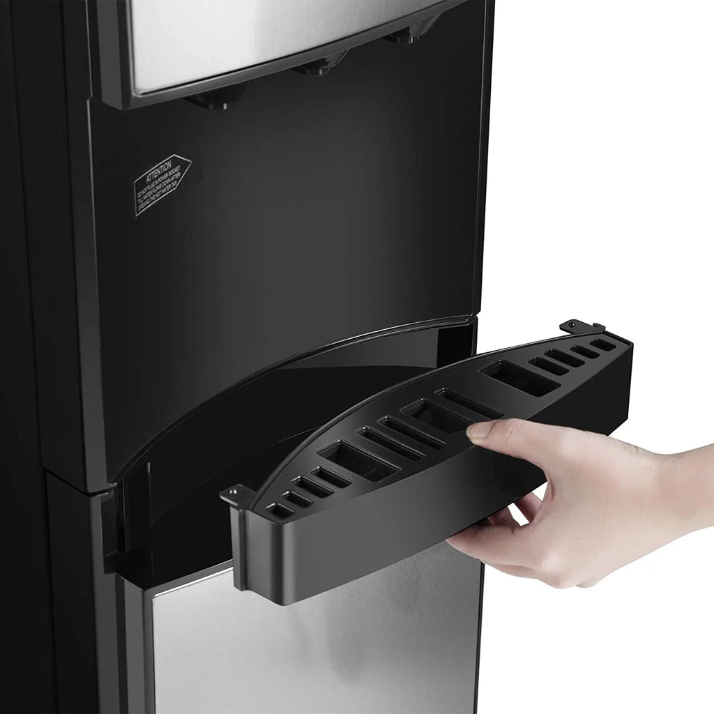 5 Gallon Bottom Loading Hot Cold Normal Water Dispenser (Silver, Black)