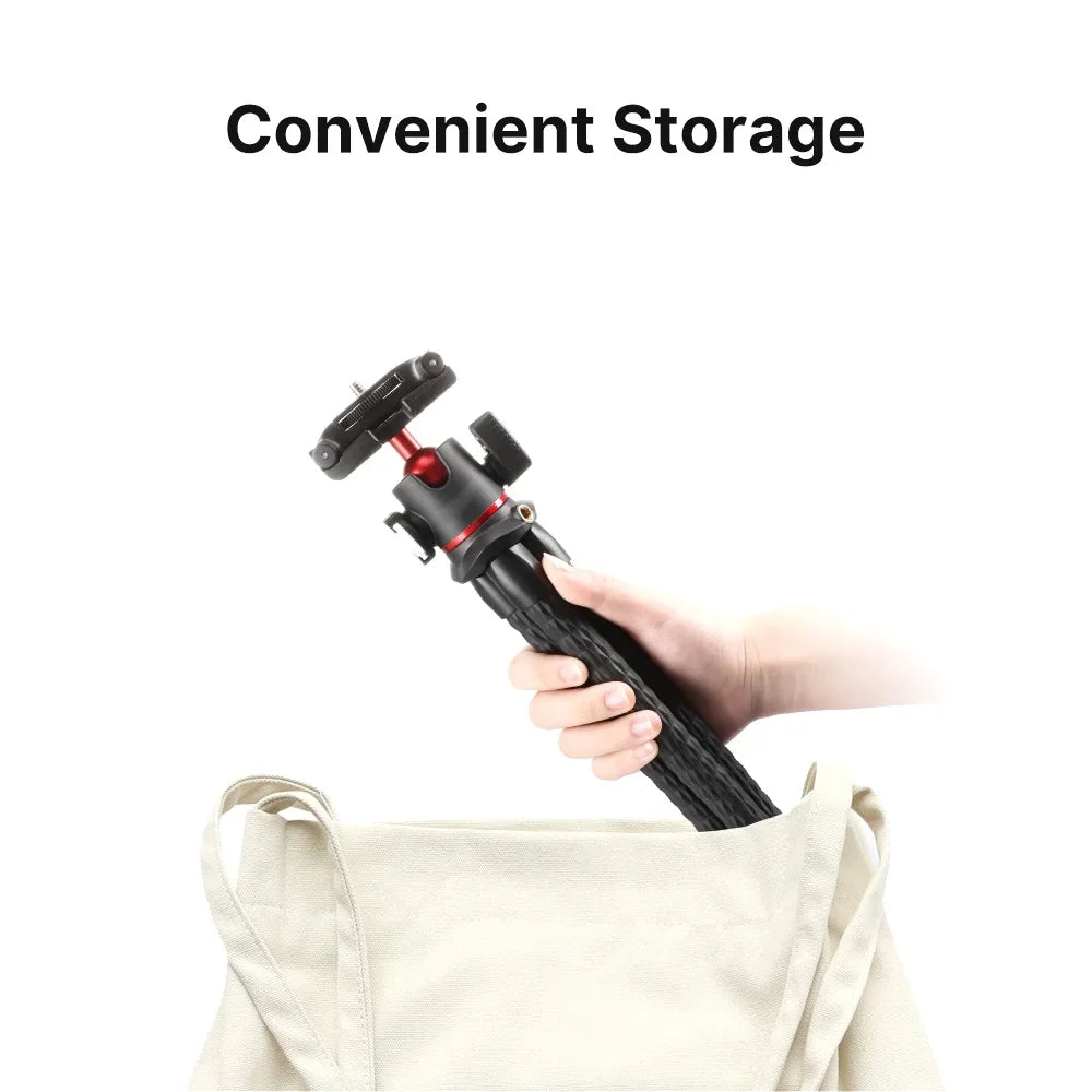 Dadypet -33  Octopus Tripod with Cold Shoe Mount,  Rotatable Ball Head, for Smartphone Camera Live Streaming Vlog