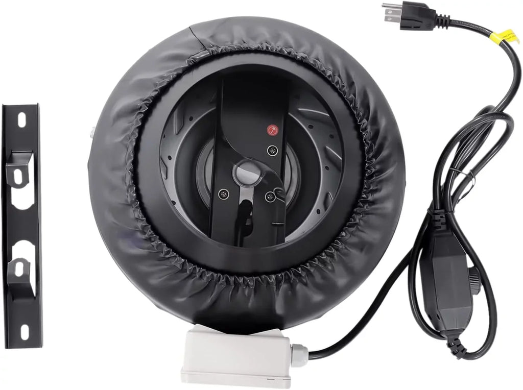 Grow Tent Fan 8 Inch Inline Fan Industrial Grade Duct Exhaust Fan Combinable with  Filter & Carbon Filter Powerful Booster Fanwith Speed Controller