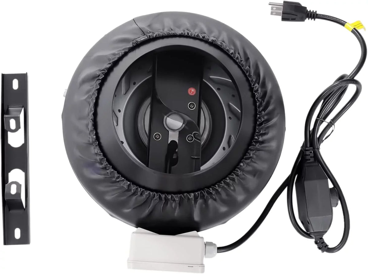 Grow Tent Fan 8 Inch Inline Fan Industrial Grade Duct Exhaust Fan Combinable with  Filter & Carbon Filter Powerful Booster Fanwith Speed Controller