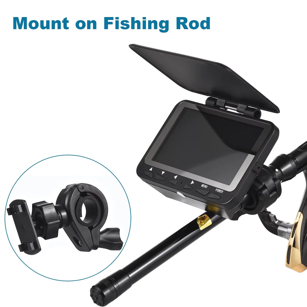 1200TVL Underwater Fishing Camera Fish Finder, 4.3''  , Night Vision, Ice Boat Fishing