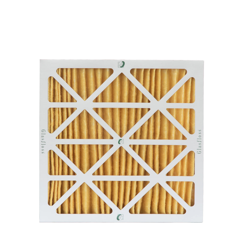 6 Pack of 14x14x1  11 Pleated Air Filters by Glasfloss. Actual Size: 13-1/2 x 13-1/2 x 7/8