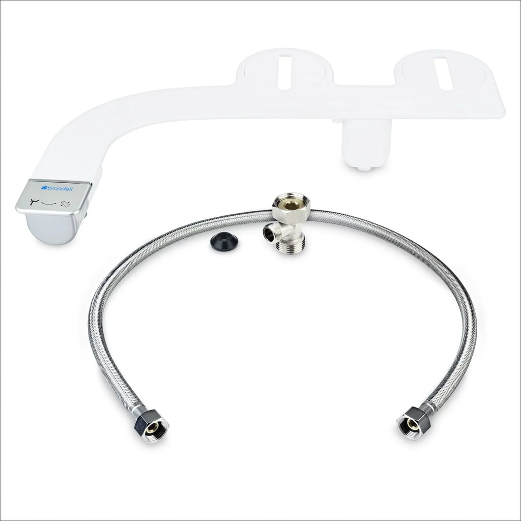 Brondell Thinline Simplespa -150 Non-Electric Bidet Attachment with Single Nozzle in White
