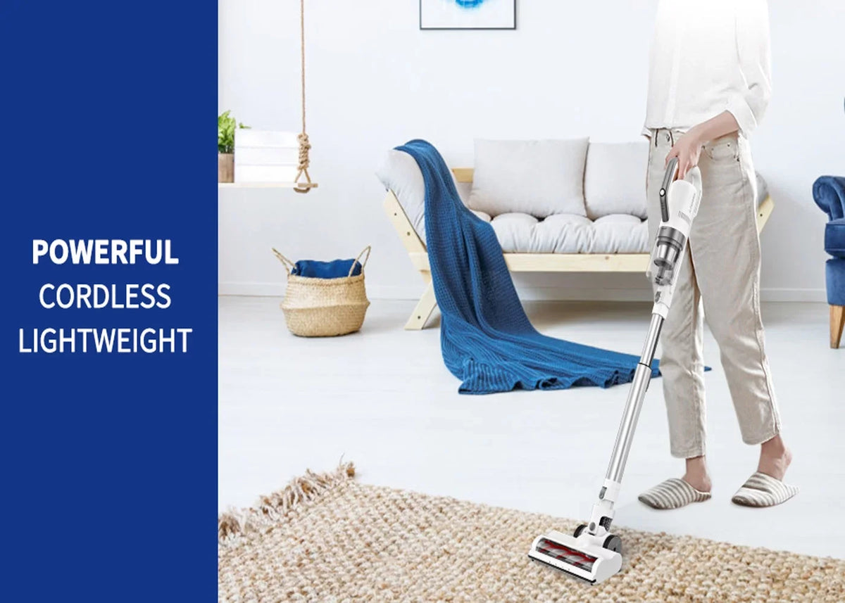 Cordless Vacuum 4-in-1 Lightweight Stick Vacuum Cleaner for Carpet, Hard Floors, Pet Hair -