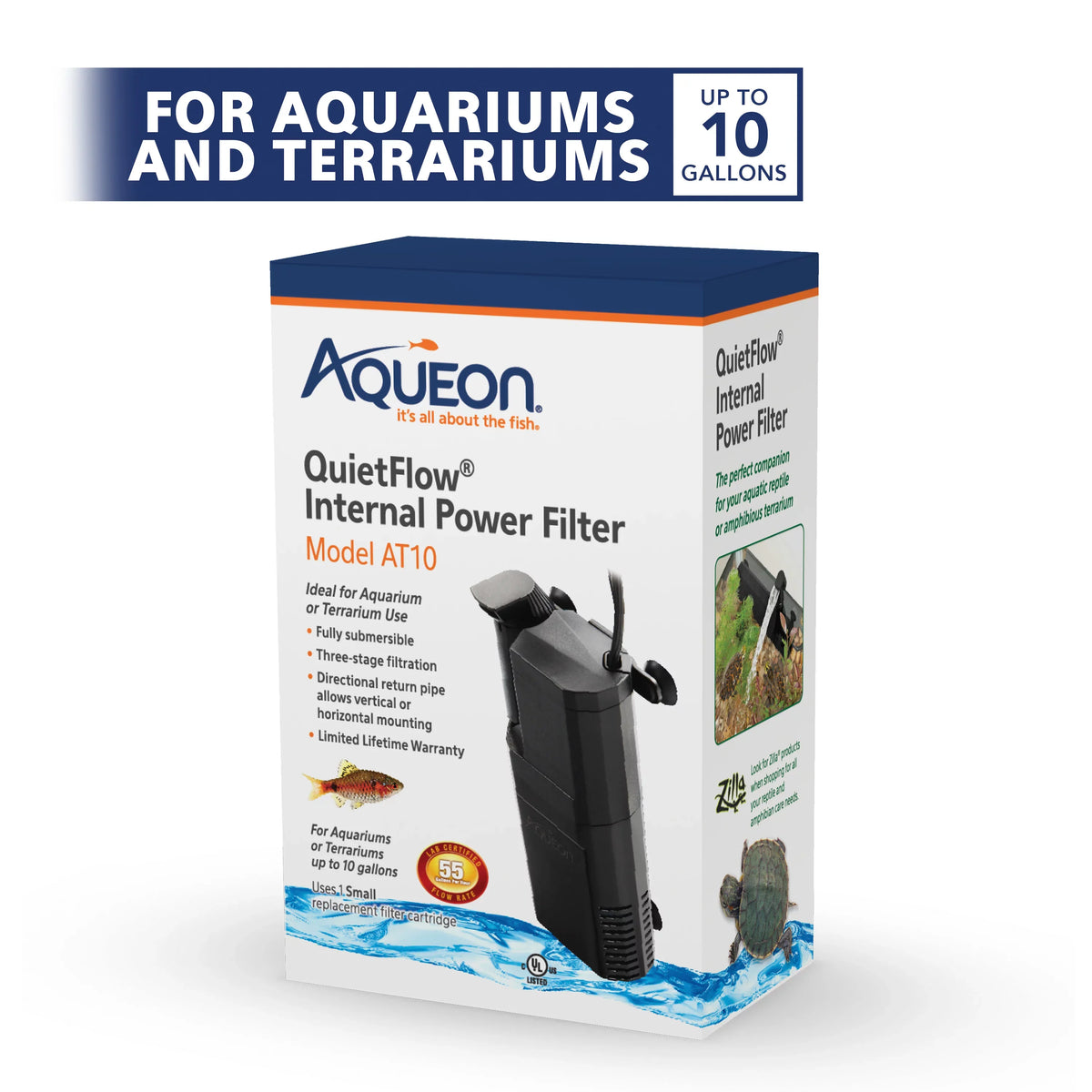 Aqueon Submersible Internal Aquarium Filter,  Gallons