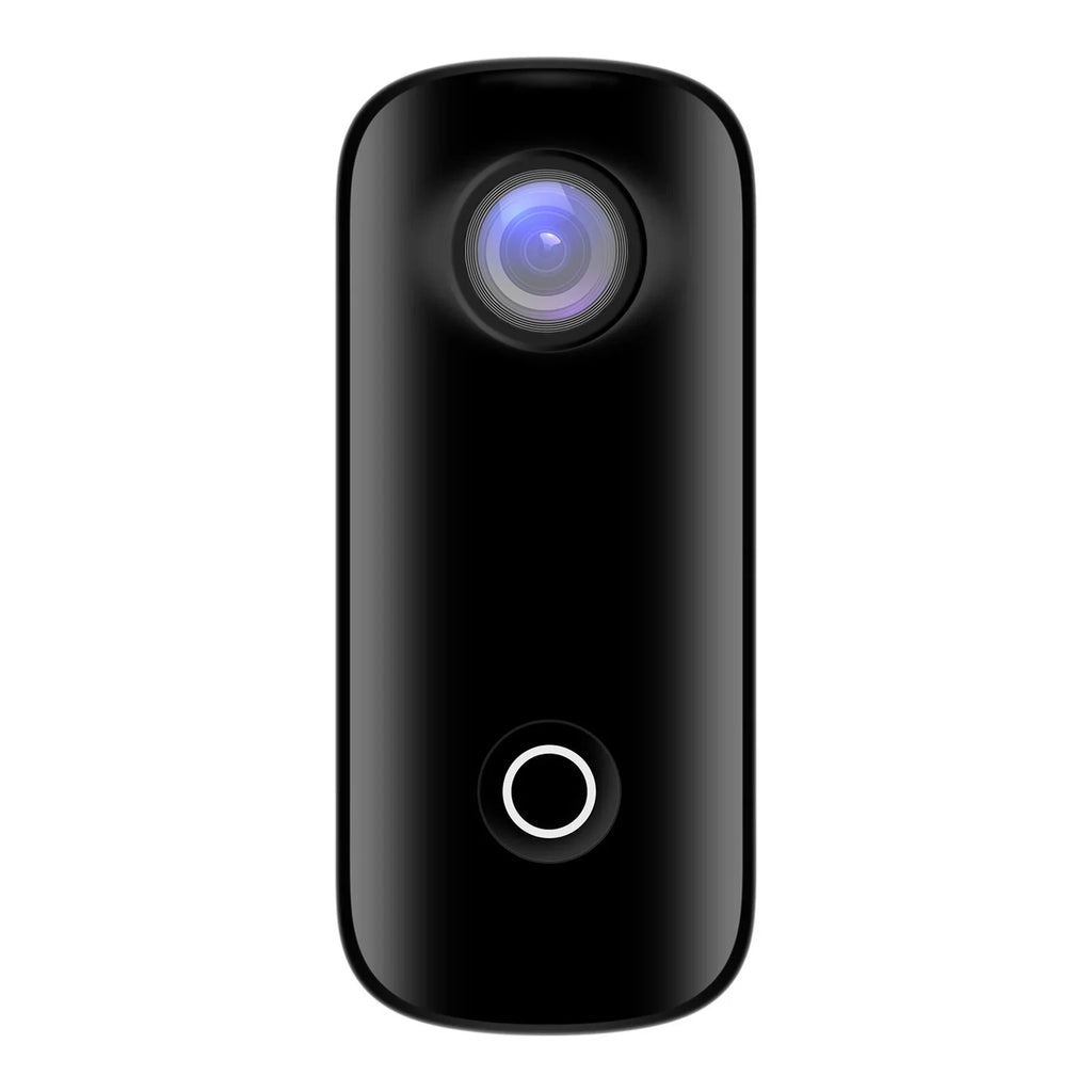 Mini Action Camera 1080P/30fps Digital Video Camera 30M Waterproof Magnetic Body Built-in Battery WiFi Connection  Sharing with Waterproof Case Back Clip Lanyard