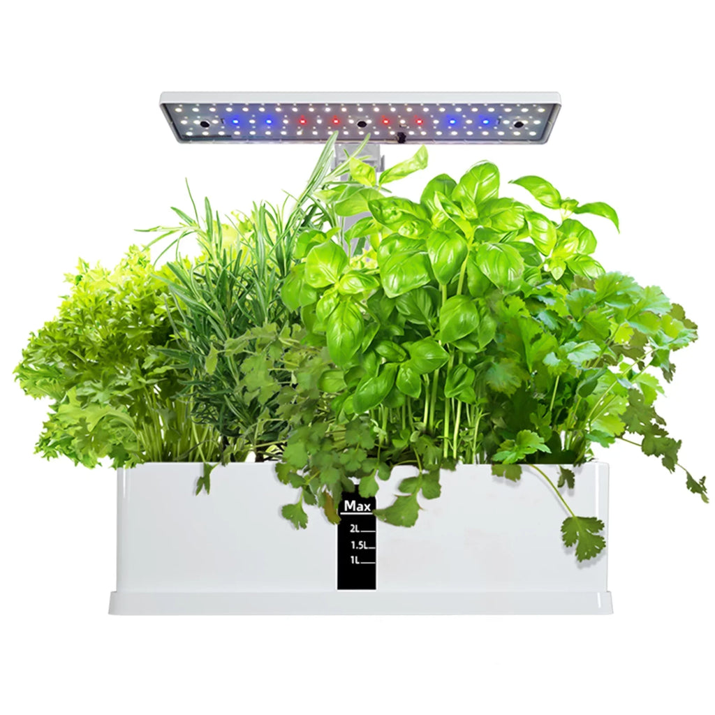 Pinnaco  Hydroponic Indoor Garden Kit with Smart Timing and Adjustable Height – Perfect for Home, Office, and Kitchen