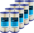 SpiroPure -- 10x4.5 20 Micron Pleated Cellulose Sediment Water Filter Cartridge - 155405-43 (Case of 8)