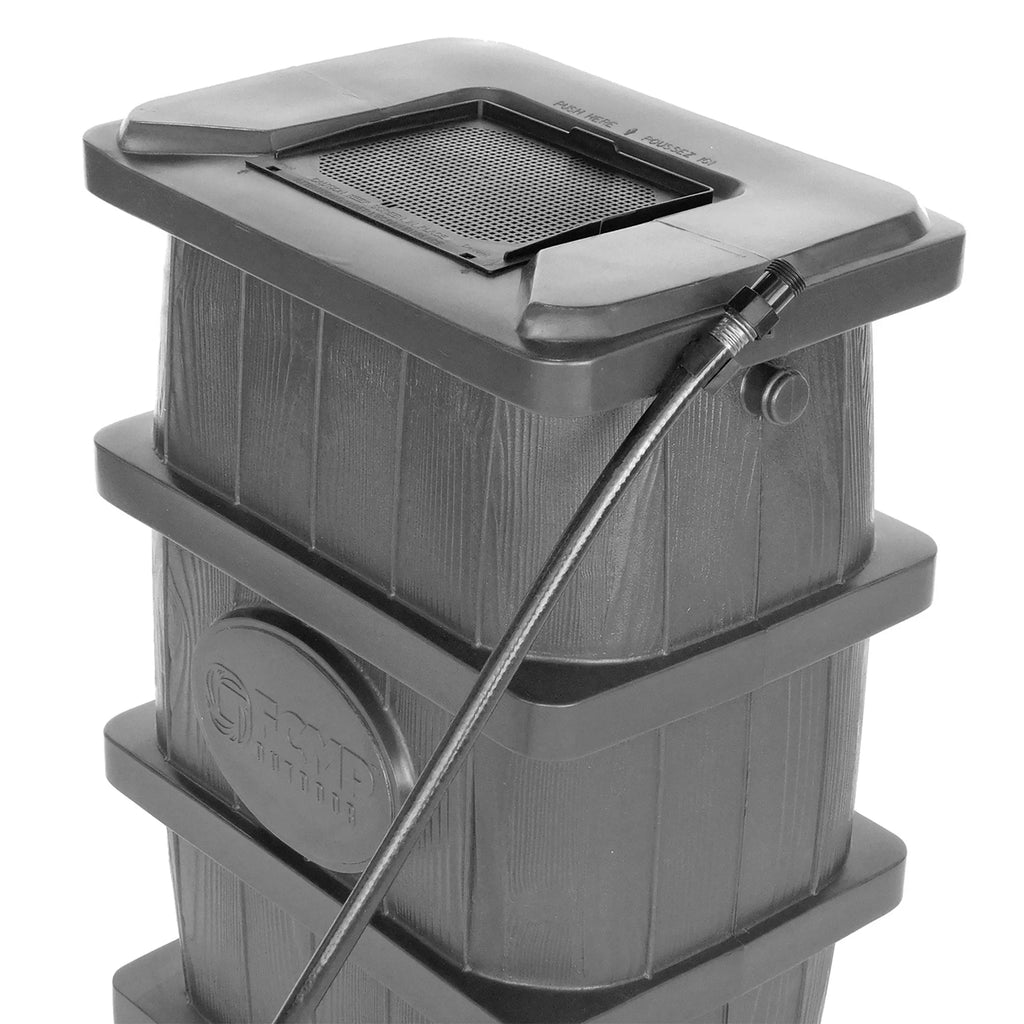 Outdoor - Home Outdoor Wood Grain Rain Water Catcher Barrel
