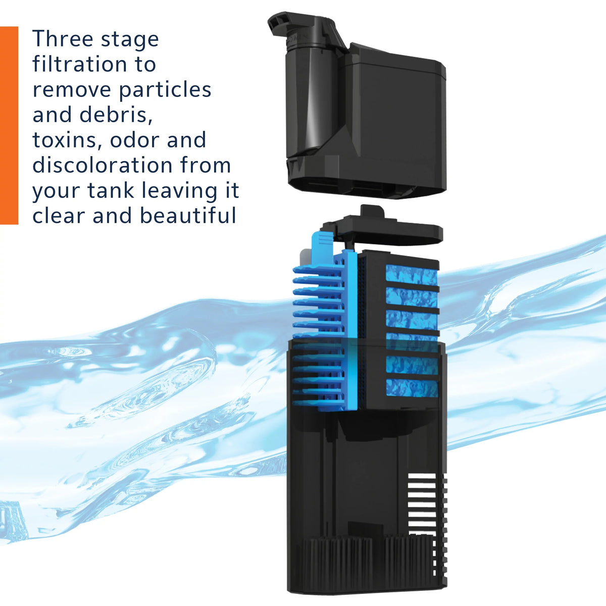 Aqueon Submersible Internal Aquarium Filter,  Gallons