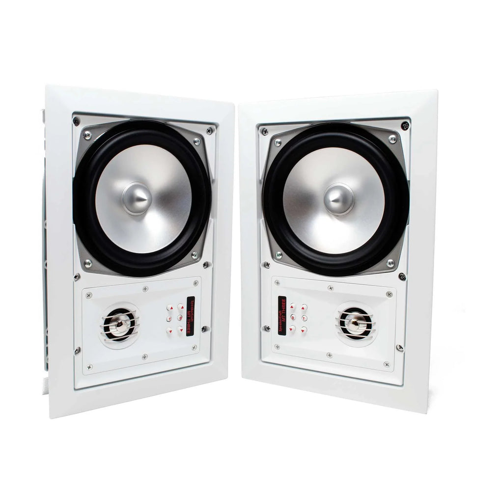 SpeakerCraft  Three - In-Wall or Ceiling Speaker Includes White Grill - (Multipack of 4 pair, 8 speakers total)