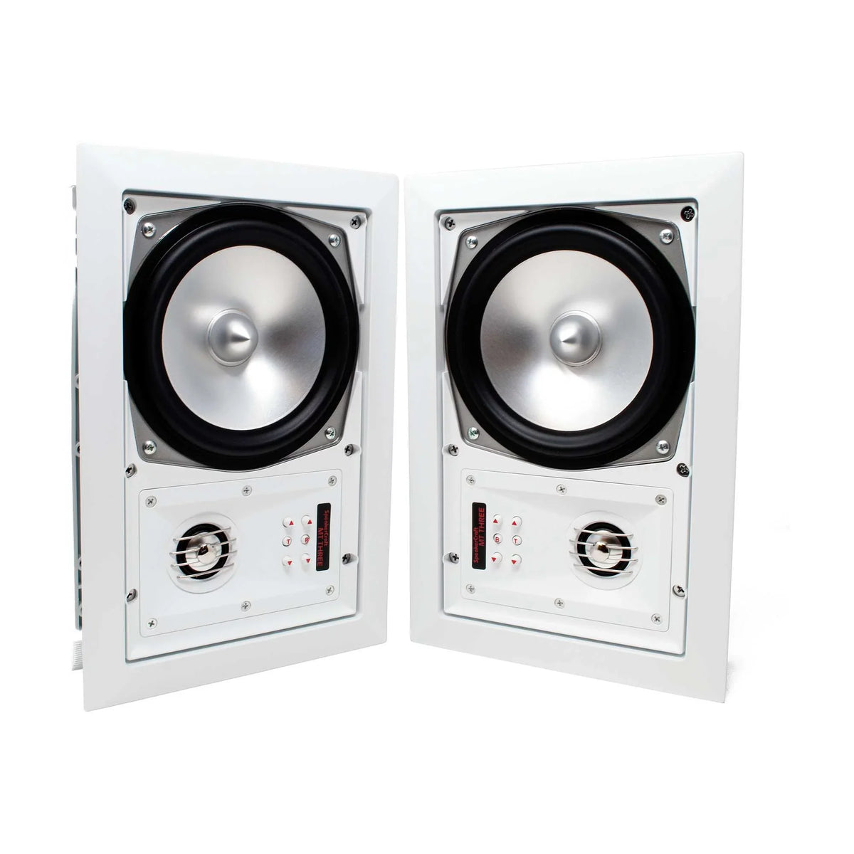 SpeakerCraft  Three - In-Wall or Ceiling Speaker Includes White Grill - (Multipack of 4 pair, 8 speakers total)