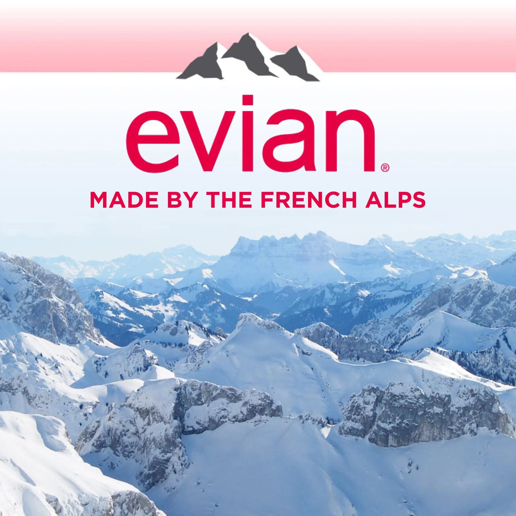 evian Natural Spring Water, 25.36 Fl Oz, 12 Count Bottles