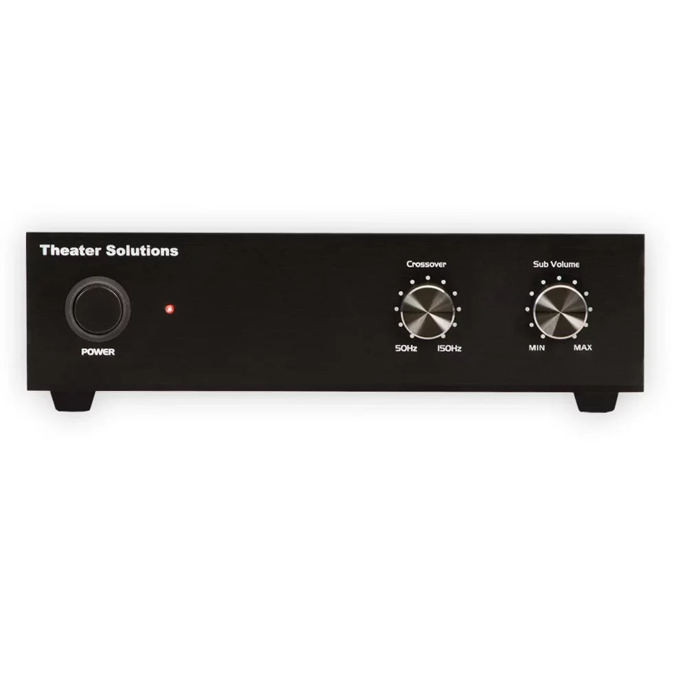 Theater Solutions  Flush Mount 10" Subwoofer Speaker and Amp 4 Pack