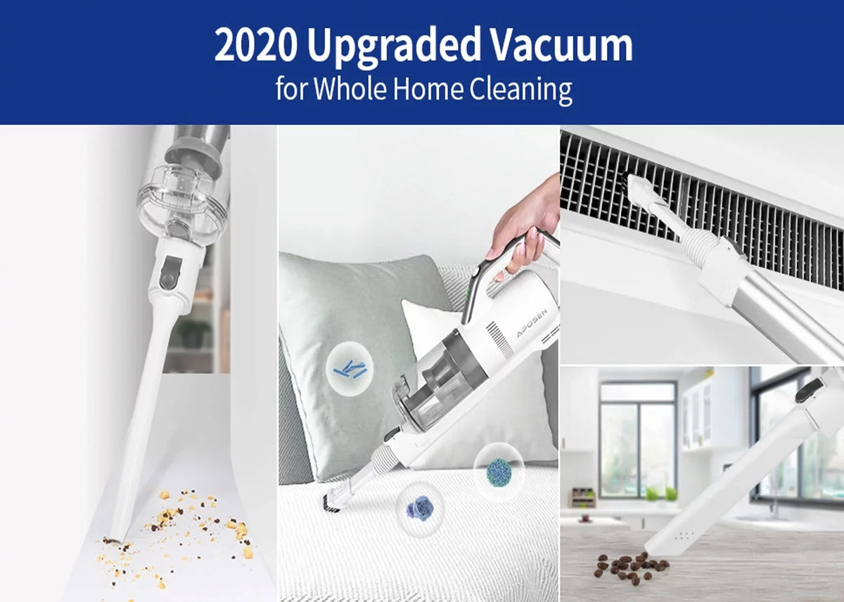 Cordless Vacuum 4-in-1 Lightweight Stick Vacuum Cleaner for Carpet, Hard Floors, Pet Hair -