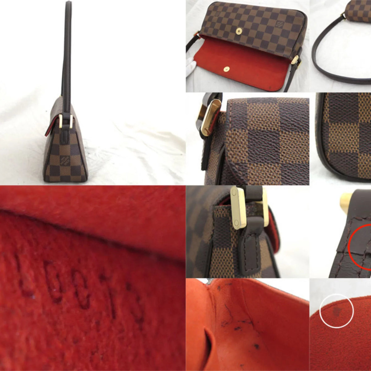 Pre-Owned Louis Vuitton Bag Damier Recoleta Blau x Gold Hardware Canvas Shoulder One Handle Women's  (Good)