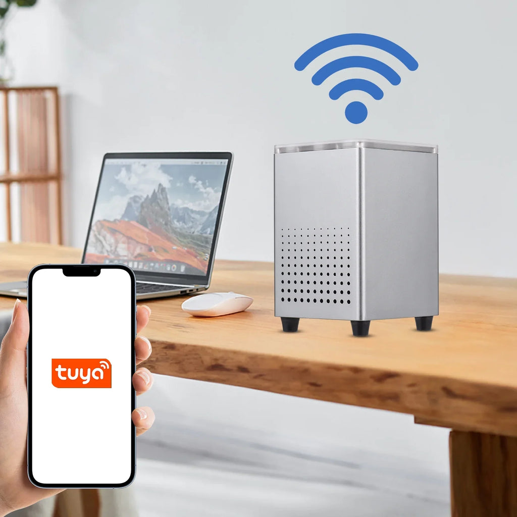 Pristin Radon Detector,Radon Tuya  Alarms Professional Smart Indoor Room Office  Quickly Sensitively WiFi Radon Tester Sound Alarms Professional Monitor Data WiFi Radon Tester Indoor