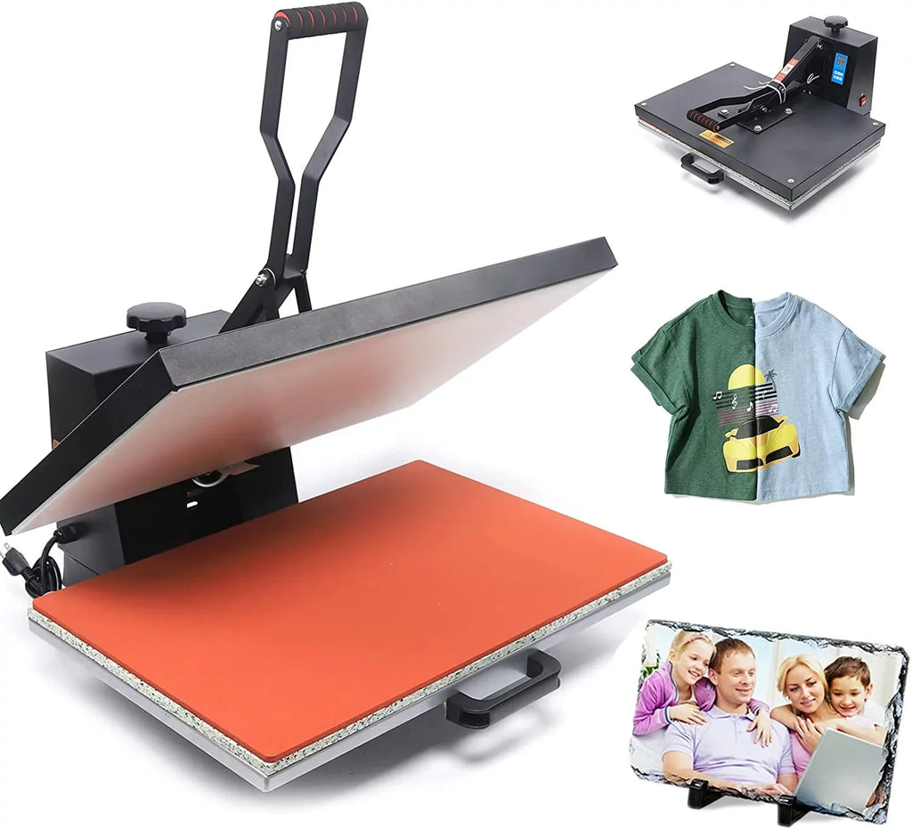 Anqidi 16" x 24" Clamshell Heat Press Machine -shirt Digital Sublimation Transfer Printer 0~250℃ Time  Pressure Adjustable