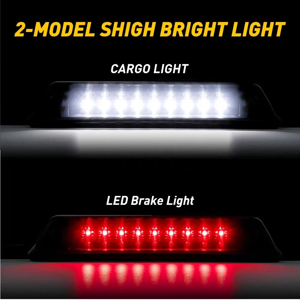 The 3rd Brake Light/Rear Cargo Light Smoked For 2009-2014 Ford , Power Saving,  Waterproof