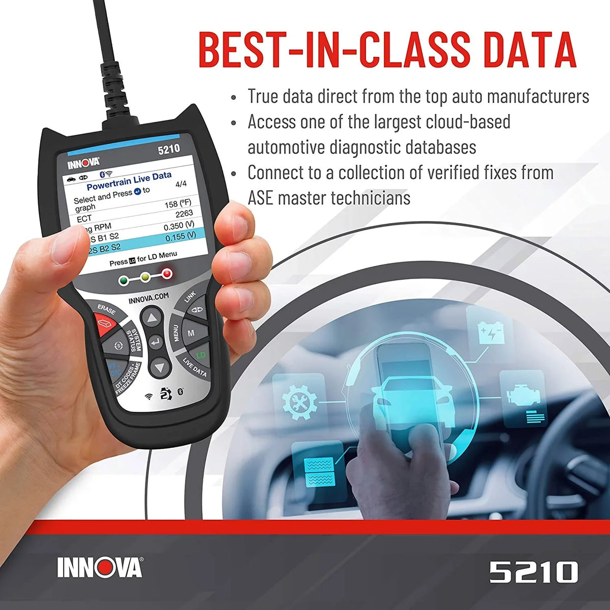 5210 CarScan Advisor Bluetooth Code Reader Automotive Diagnostic Tool