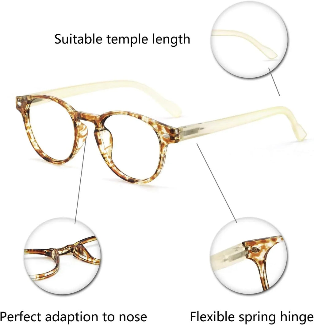 Lightweight Designer Acetate frame Stylish Reading Glasses For Women(Yellow,3.0)
