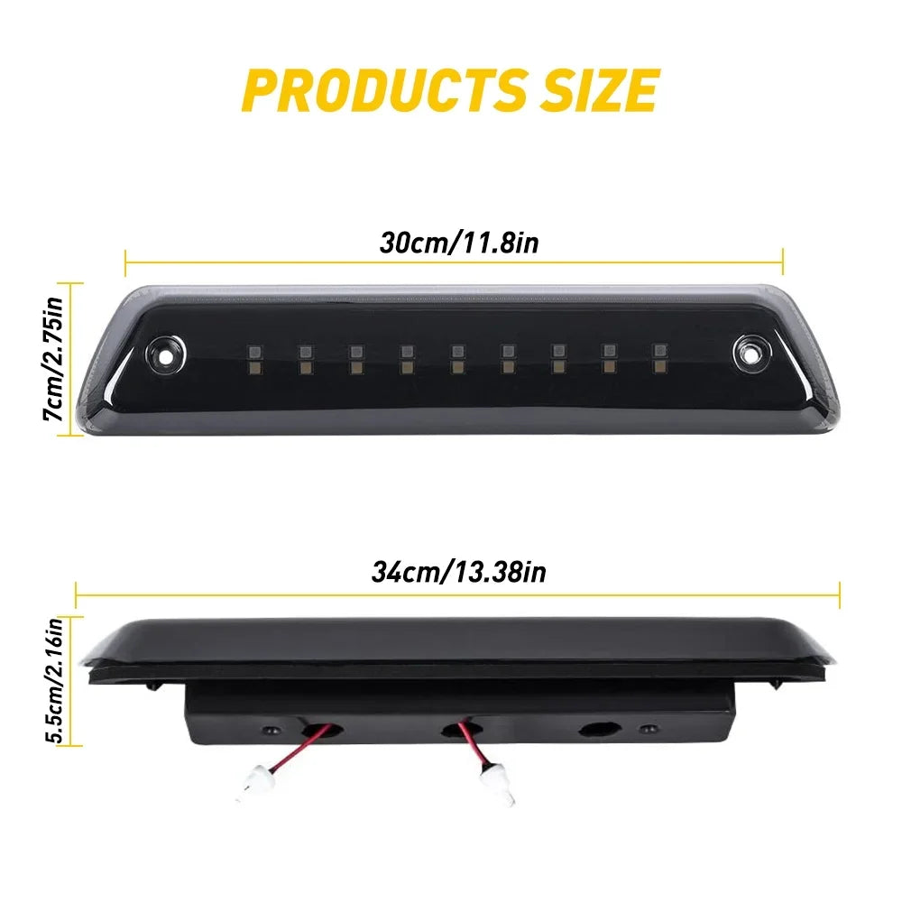 The 3rd Brake Light/Rear Cargo Light Smoked For 2009-2014 Ford , Power Saving,  Waterproof