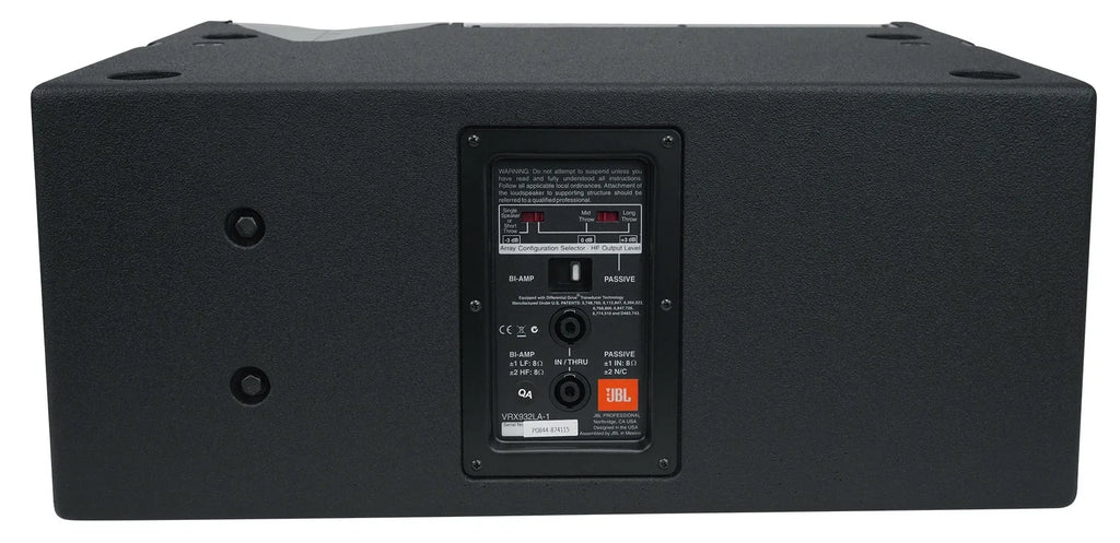 '-1 12" 800 Watt 2-Way Passive Line-Array Speaker in Black