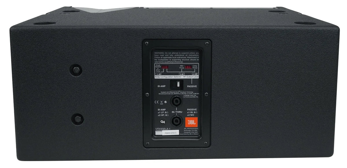 '-1 12" 800 Watt 2-Way Passive Line-Array Speaker in Black