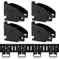 Track Wood Beam Brackets, 4PCS  Track Wood Beam Socket Fittings, Cargo Tie Down Accessories, Cargo Storage Lumber Brackets for Trucks, Trailers, RVs, Vans