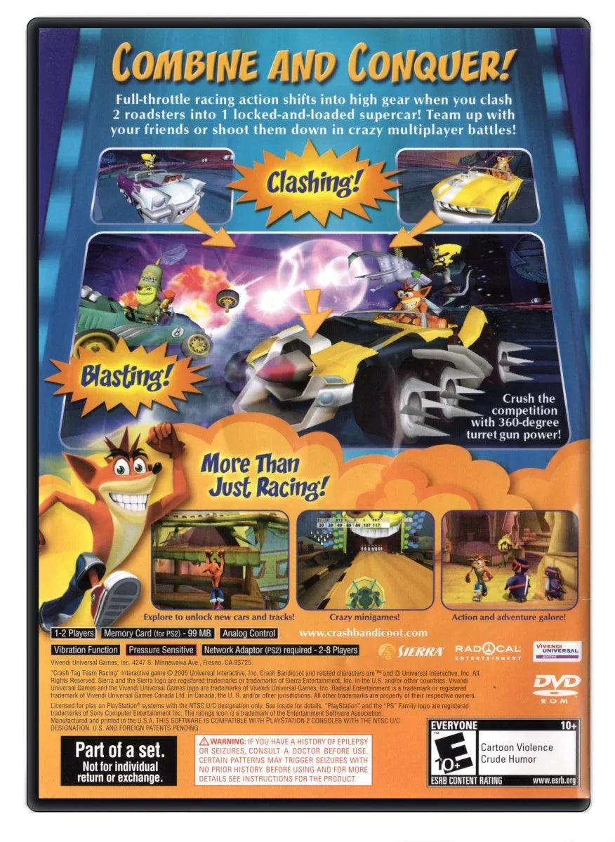 Used Crash Tag Team Racing - PlayStation 2 (Used)