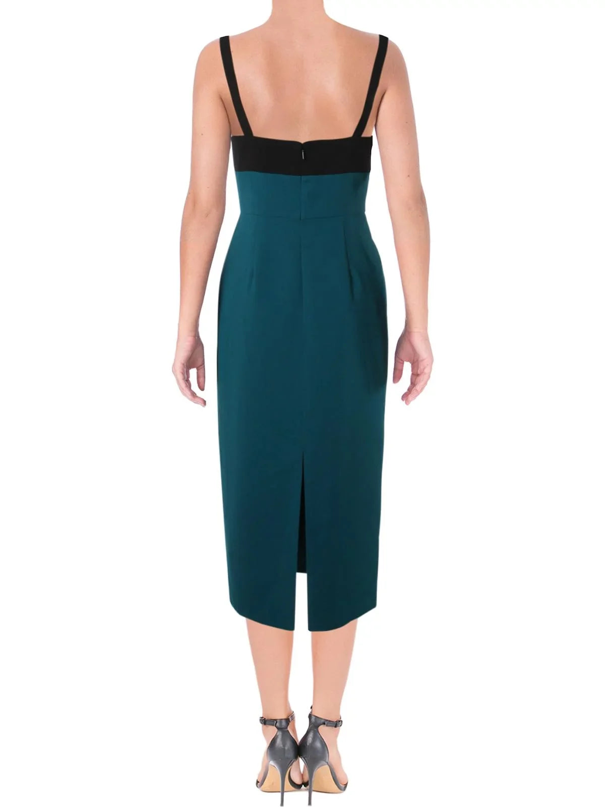 Jill Stuart Womens Sleeveless -Neck Midi Dress