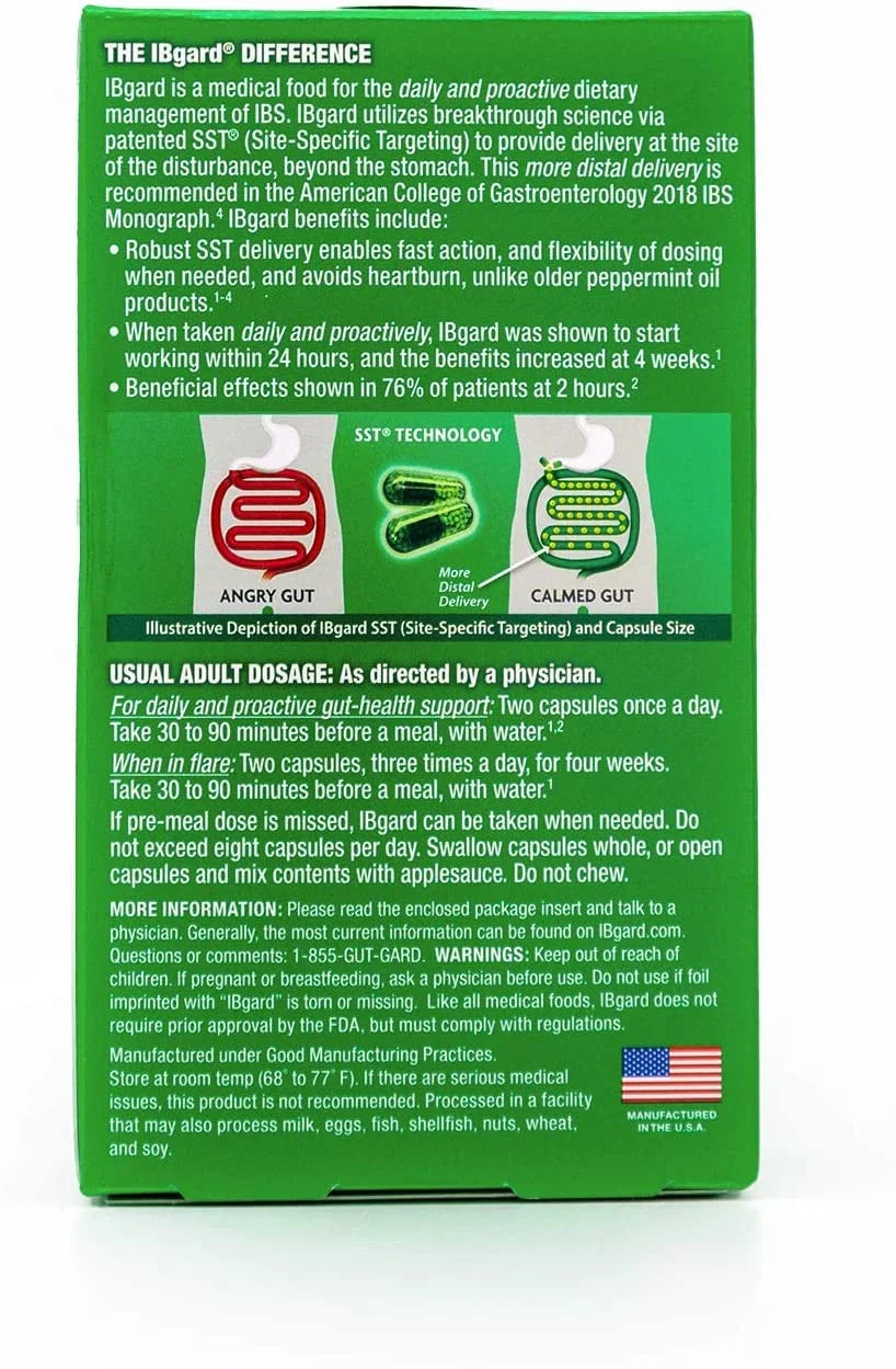 IBgard Irritable Bowel Syndrome () Relief 48 Capsules (Pack of 2)