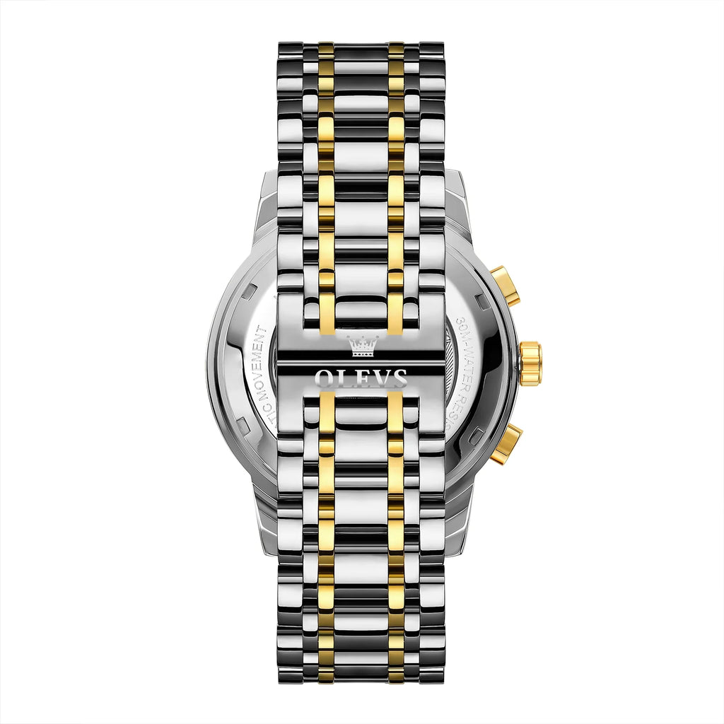 Automatic Watches for Men Luxury Business Dress Mens Watches Diamond Skeleton Self-Winding Stainless Steel Band