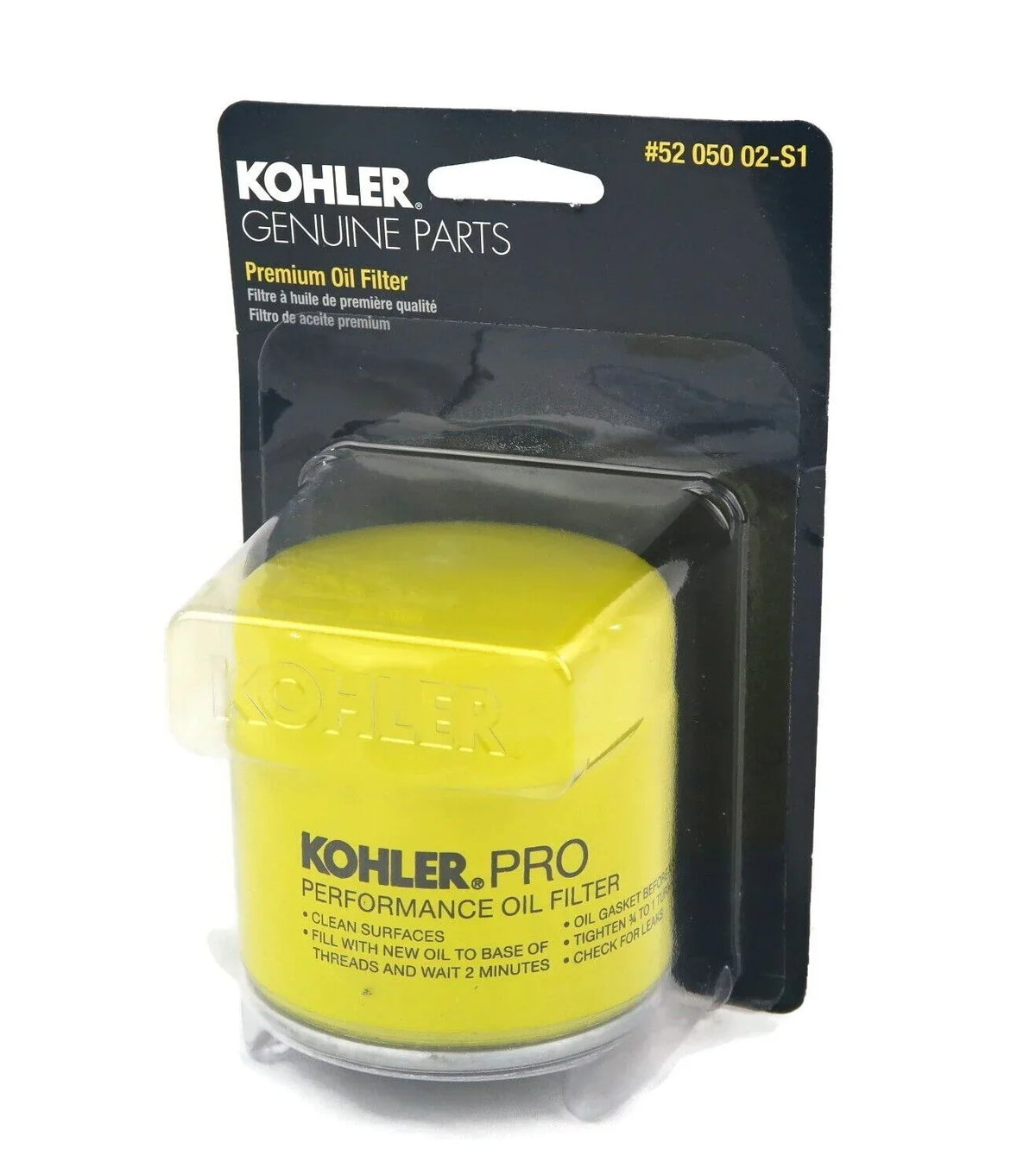 | (2 Pack) Pro Performance Anti-drain Oil Filter for Kohler 52 050 02-, 5205002S