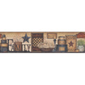 York Wallenclosureings Country Keepsakes Family Shelf Border Wallpaper