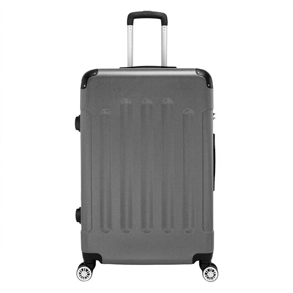 3-in-1 Portable  Trolley Case 20" / 24" / 28" Dark Gray - Lightweight Travel Suitcase Set
