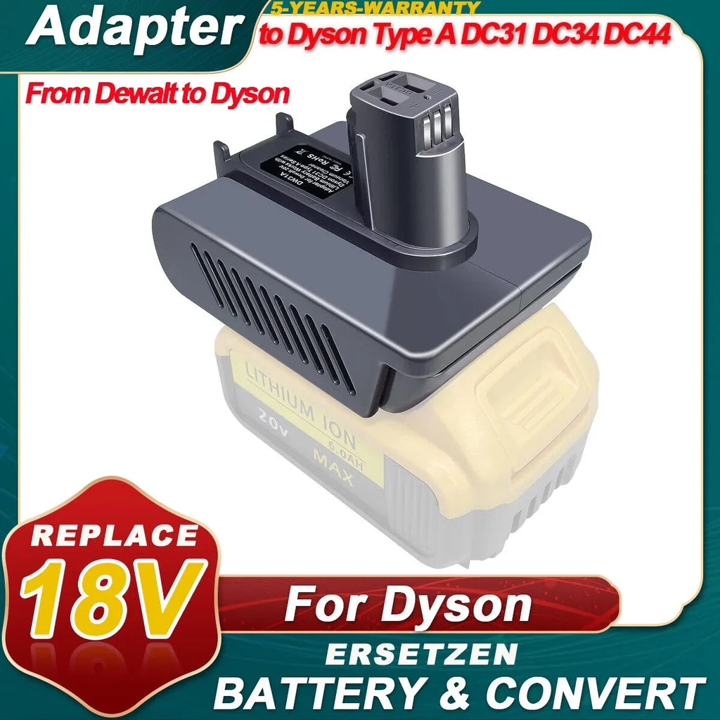 Adapter for Dewalt 20V Battery      Convert to For Dyson    (Type ) Animal Vacuum Cleaner tools