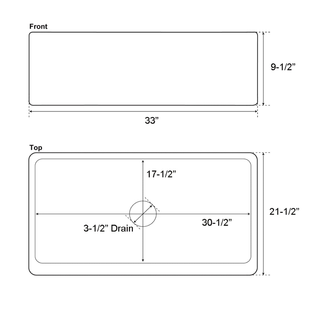 Barclay - 33"; Farmer Sink