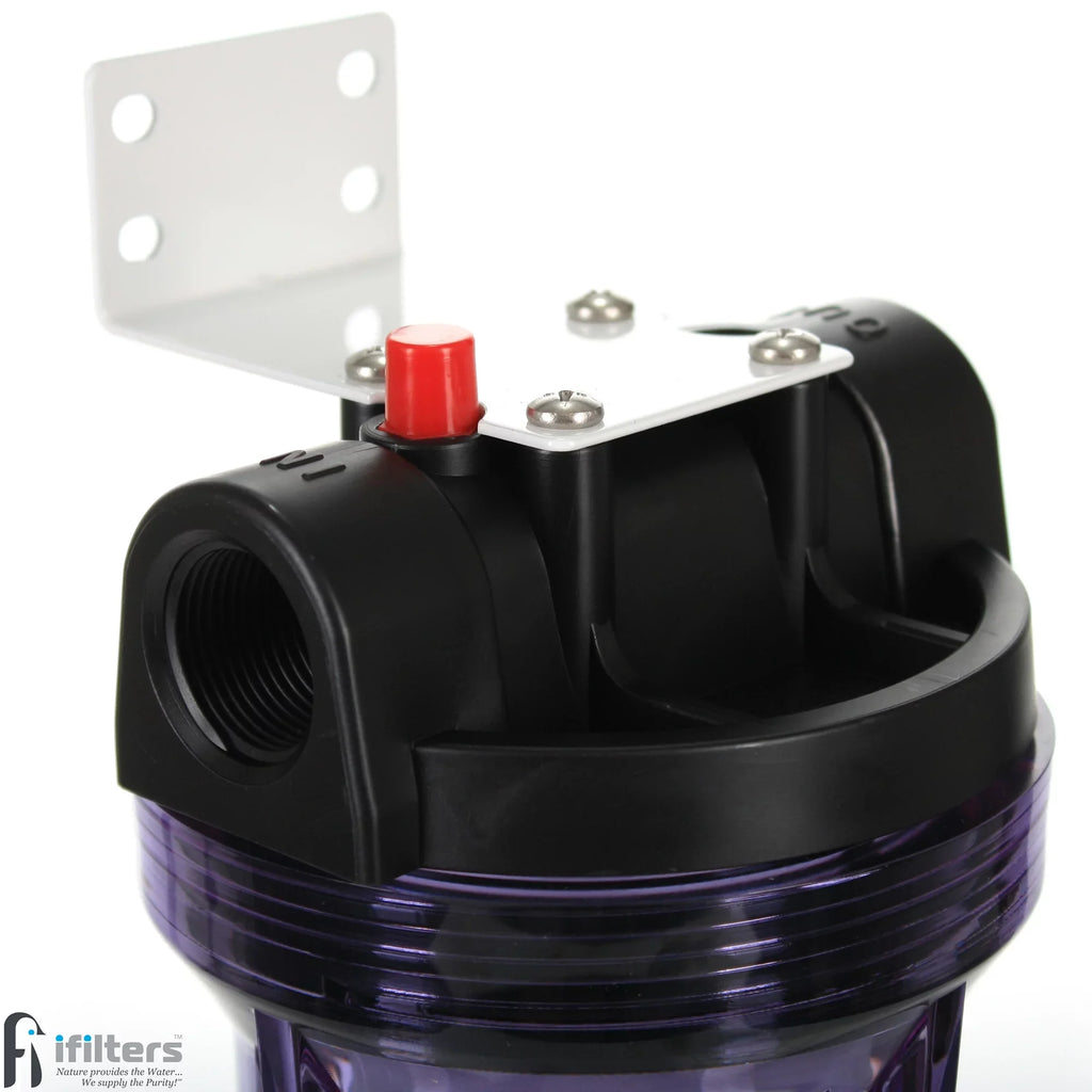 iFilters Whole House Sediment, Rust &  Filter Clear Housing w/  Comparable Filter Cartridge Included, 3/4" Ports