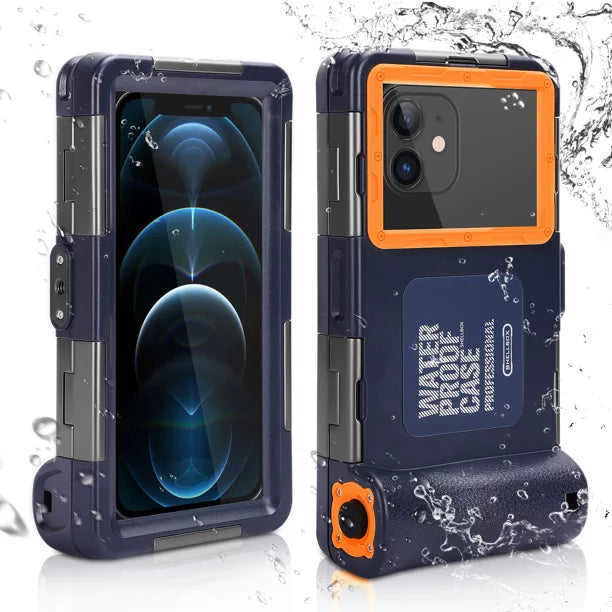 UrbanX Professional [15m/50ft] Swimming Diving Surfing Snorkeling Photo Video Waterproof Protective Case Underwater Housing for Ulefone Armor  And all Phones Up to 6.9 Inch  with Lanyard